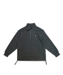 FLATWAVE IN SEOUL（フラットウェーブインソウル）の「Flod Half Zip-Up Sweatshirt Charcoal（ナイロンジャケット）」