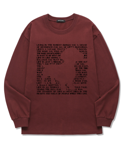 OUSE(オウズ)の「ドッグビーダグ ロングスリーブ (DLS001) バーガンディ(Tシャツ/カットソー・レディース・その他・SMALL/MEDIUM/LARGE/X-LARGE/XX-LARGE)」の1枚目の写真