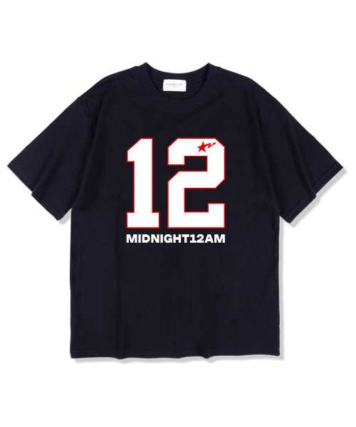 MIDNIGHT12AM(ミッドナイト12エーエム)の「12ポインティング 半袖Tシャツ ネイビー(Tシャツ/カットソー・メンズ・その他・LARGE/X-LARGE/XX-LARGE)」の1枚目の写真