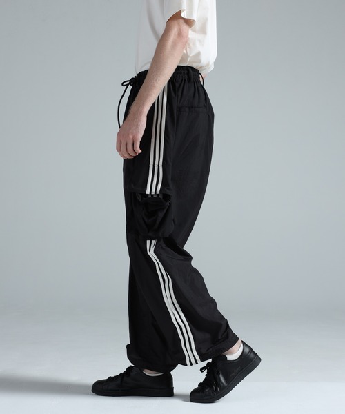 Y-3（ワイスリー）の「Y-3 NYLON WIRED 3 STRIPES CARGO PANTS（カーゴパンツ・メンズ・ブラック・XX-SMALL/X-SMALL/SMALL/MEDIUM/LARGE/X-LARGE）」の3枚目の写真
