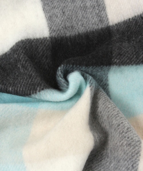 BAYFLOW(ベイフロー)の「ブークレチェックマフラー(マフラー・メンズ・ブルー/ブラウン・FREE)」の7枚目の写真