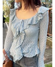 LAGUNAMOON | レースフリルデザインシャツ(シャツ/ブラウス)