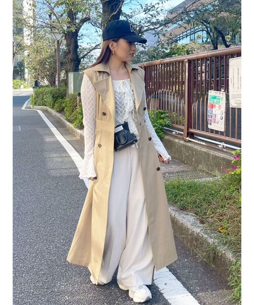 LAGUNAMOON(ラグナムーン)の「レースフリルデザインシャツ 【夏服】 【シアートップス】(シャツ/ブラウス・レディース・ブルー/ブラック/ブラウン/ホワイト・FREE)」の14枚目の写真