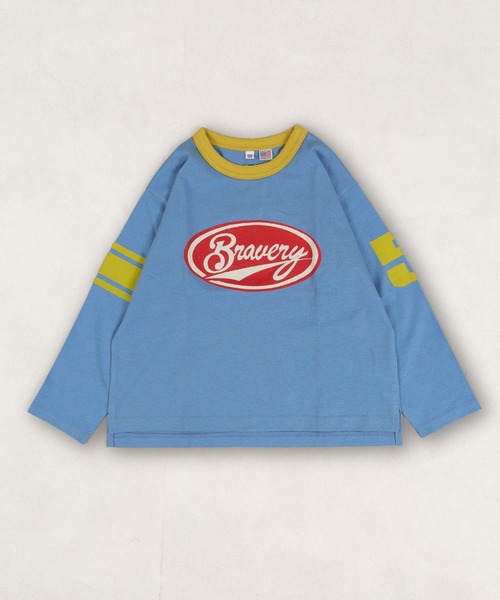 Life Support Products(ライフサポートプロダクツ)の「【COTTON from U.S.A】ラインロンティー(Tシャツ/カットソー・キッズ・イエロー/チャコール/ホワイト系その他/ブルー・100/95/90/80/110/150/140/130/120)」の4枚目の写真