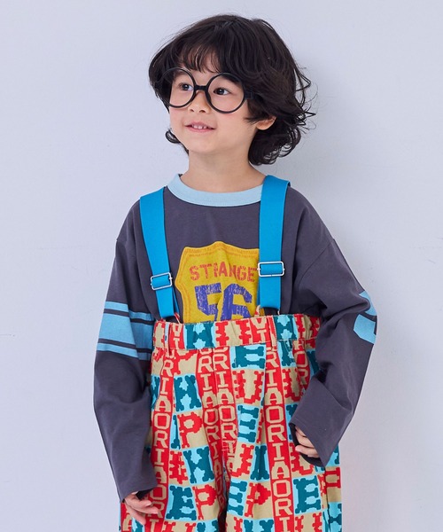 Life Support Products(ライフサポートプロダクツ)の「【COTTON from U.S.A】ラインロンティー(Tシャツ/カットソー・キッズ・イエロー/チャコール/ホワイト系その他/ブルー・100/95/90/80/110/150/140/130/120)」の3枚目の写真
