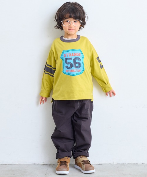 Life Support Products(ライフサポートプロダクツ)の「【COTTON from U.S.A】ラインロンティー(Tシャツ/カットソー・キッズ・イエロー/チャコール/ホワイト系その他/ブルー・100/95/90/80/110/150/140/130/120)」の6枚目の写真