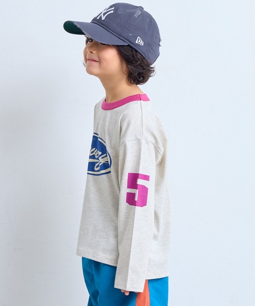 Life Support Products(ライフサポートプロダクツ)の「【COTTON from U.S.A】ラインロンティー(Tシャツ/カットソー・キッズ・イエロー/チャコール/ホワイト系その他/ブルー・100/95/90/80/110/150/140/130/120)」の10枚目の写真