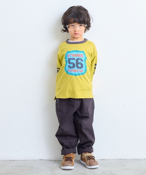 Life Support Products(ライフサポートプロダクツ)の「【COTTON from U.S.A】ラインロンティー(Tシャツ/カットソー・キッズ・イエロー/チャコール/ホワイト系その他/ブルー・100/95/90/80/110/150/140/130/120)」の7枚目の写真