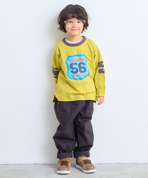 Life Support Products(ライフサポートプロダクツ)の「【COTTON from U.S.A】ラインロンティー(Tシャツ/カットソー・キッズ・イエロー/チャコール/ホワイト系その他/ブルー・100/95/90/80/110/150/140/130/120)」の8枚目の写真