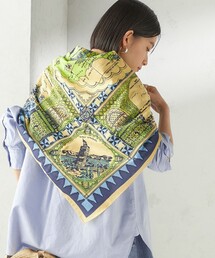 BINDU | 【SHIPS別注】BINDU: マップ スカーフ 100×100(バンダナ/スカーフ)