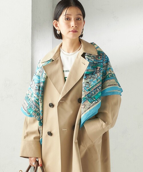 BINDU(ビンドゥー)の「【SHIPS別注】BINDU: マップ スカーフ 100×100(バンダナ/スカーフ・レディース・ピンク系/ライトグリーン/スカイブルー・ONE SIZE)」の11枚目の写真