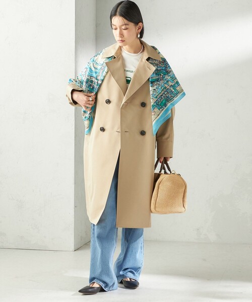 BINDU(ビンドゥー)の「【SHIPS別注】BINDU: マップ スカーフ 100×100(バンダナ/スカーフ・レディース・ピンク系/ライトグリーン/スカイブルー・ONE SIZE)」の15枚目の写真