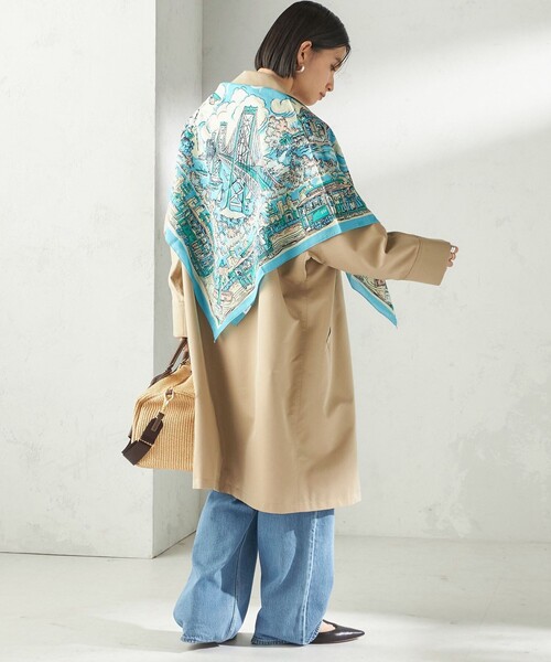 BINDU(ビンドゥー)の「【SHIPS別注】BINDU: マップ スカーフ 100×100(バンダナ/スカーフ・レディース・ピンク系/ライトグリーン/スカイブルー・ONE SIZE)」の17枚目の写真