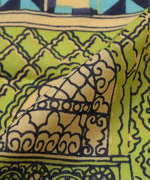 BINDU(ビンドゥー)の「【SHIPS別注】BINDU: マップ スカーフ 100×100(バンダナ/スカーフ・レディース・ピンク系/ライトグリーン/スカイブルー・ONE SIZE)」の22枚目の写真