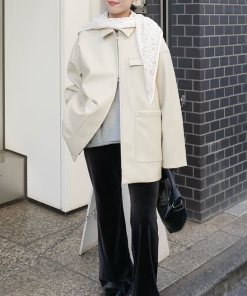 フェイクレザージャケット（ライダースジャケット）｜STYLEMIXER