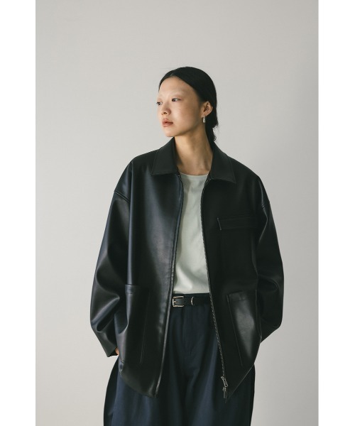 フェイクレザージャケット（ライダースジャケット）｜STYLEMIXER