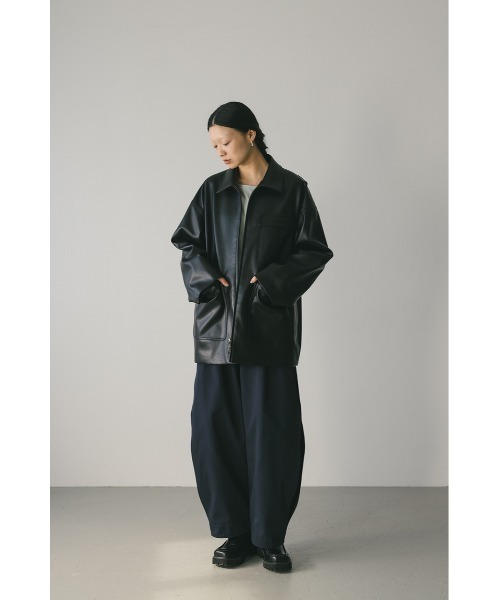 フェイクレザージャケット（ライダースジャケット）｜STYLEMIXER