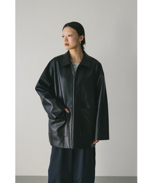 フェイクレザージャケット（ライダースジャケット）｜STYLEMIXER