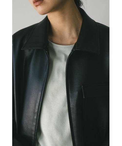 フェイクレザージャケット（ライダースジャケット）｜STYLEMIXER