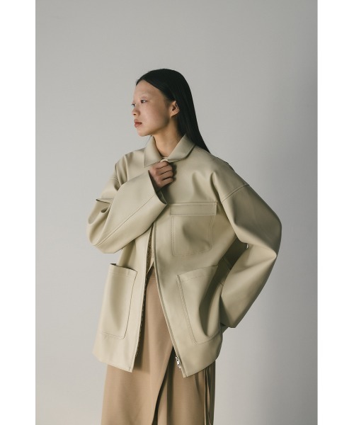 フェイクレザージャケット（ライダースジャケット）｜STYLEMIXER