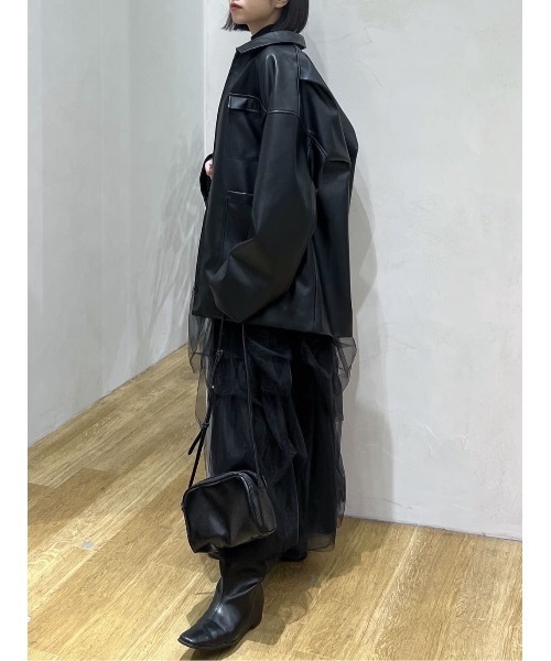 フェイクレザージャケット（ライダースジャケット）｜STYLEMIXER