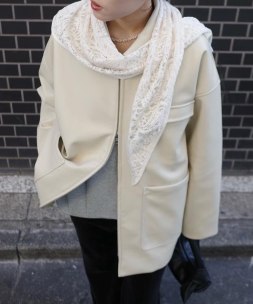 フェイクレザージャケット（ライダースジャケット）｜STYLEMIXER