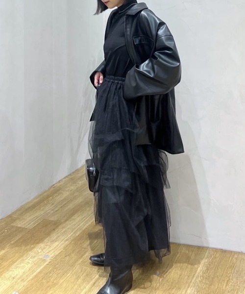 フェイクレザージャケット（ライダースジャケット）｜STYLEMIXER