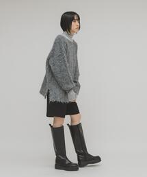 KBF | シャギールーズリブニット(ニット/セーター)