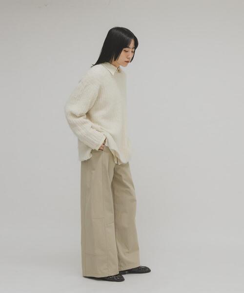 KBF（ケイビーエフ）の「シャギールーズリブニット（ニット/セーター・レディース・グリーン系その他/グレー/アイボリー・ONE）」の16枚目の写真