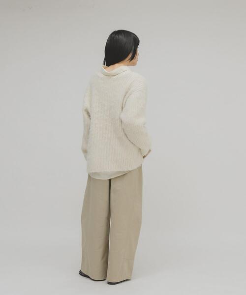 KBF（ケイビーエフ）の「シャギールーズリブニット（ニット/セーター・レディース・グリーン系その他/グレー/アイボリー・ONE）」の17枚目の写真