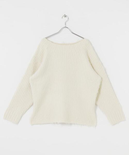 KBF（ケイビーエフ）の「シャギールーズリブニット（ニット/セーター・レディース・グリーン系その他/グレー/アイボリー・ONE）」の18枚目の写真