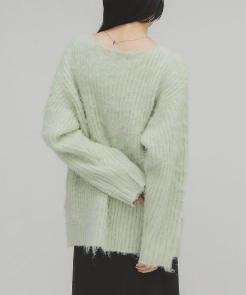 セール】シャギールーズリブニット（ニット/セーター）｜KBF