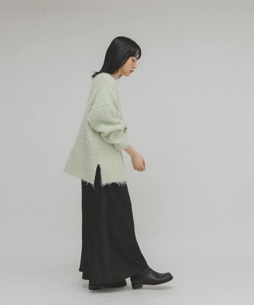 KBF（ケイビーエフ）の「シャギールーズリブニット（ニット/セーター・レディース・グリーン系その他/グレー/アイボリー・ONE）」の21枚目の写真