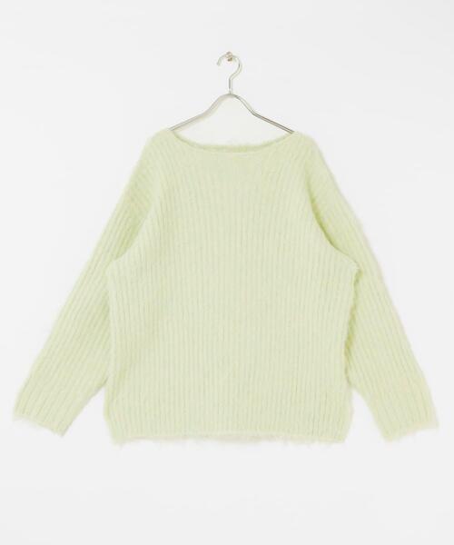 KBF（ケイビーエフ）の「シャギールーズリブニット（ニット/セーター・レディース・グリーン系その他/グレー/アイボリー・ONE）」の22枚目の写真