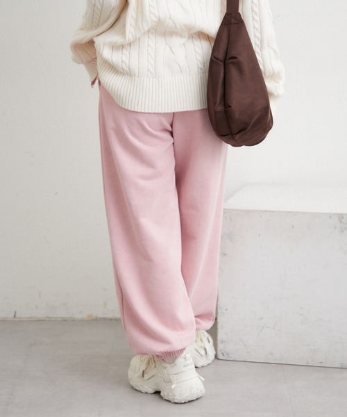 Another Branch olive des olive（アナザーブランチオリーブデオリーブ）の「【SETUP】ピグメント風スウェットパンツ（スウェットパンツ・レディース・チャコールグレー/ピンク/ネイビー・FREE）」の14枚目の写真