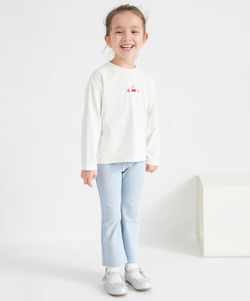 BRANSHES（ブランシェス）の「【ブランシェスmini】アソート長袖Tシャツ（Tシャツ/カットソー・キッズ・イエロー/カラフル/ピンク/サックスブルー/アイボリー・130/80/90/100/120/110）」の6枚目の写真