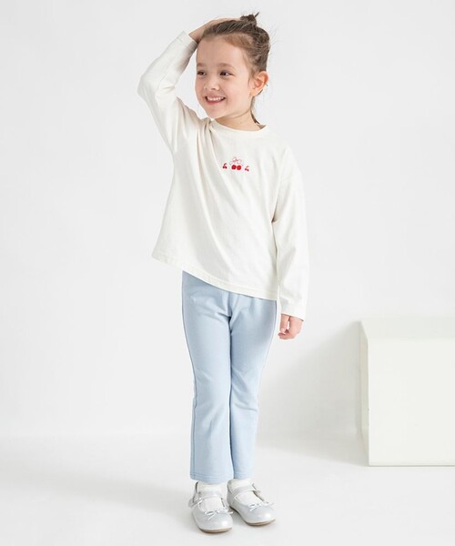 BRANSHES（ブランシェス）の「【ブランシェスmini】アソート長袖Tシャツ（Tシャツ/カットソー・キッズ・イエロー/カラフル/ピンク/サックスブルー/アイボリー・130/80/90/100/120/110）」の7枚目の写真