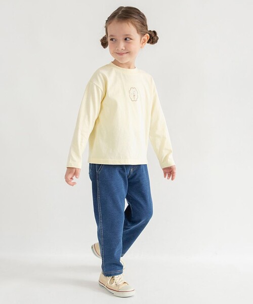 BRANSHES（ブランシェス）の「【ブランシェスmini】アソート長袖Tシャツ（Tシャツ/カットソー・キッズ・イエロー/カラフル/ピンク/サックスブルー/アイボリー・130/80/90/100/120/110）」の12枚目の写真