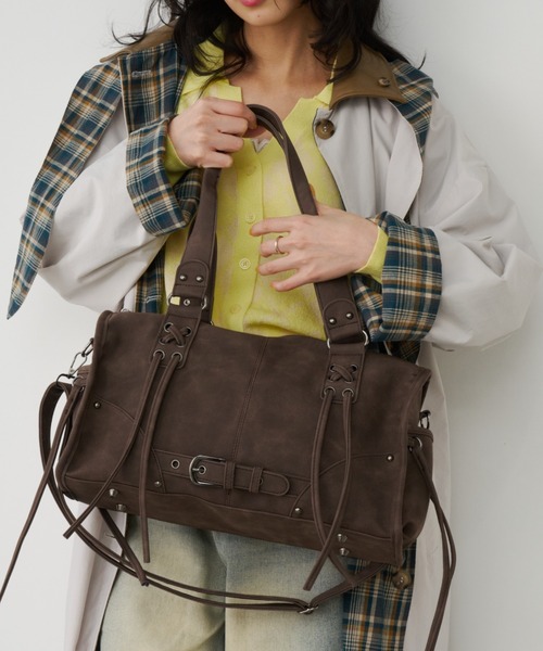 クロスデザインボストンバッグ【select item】（ボストンバッグ