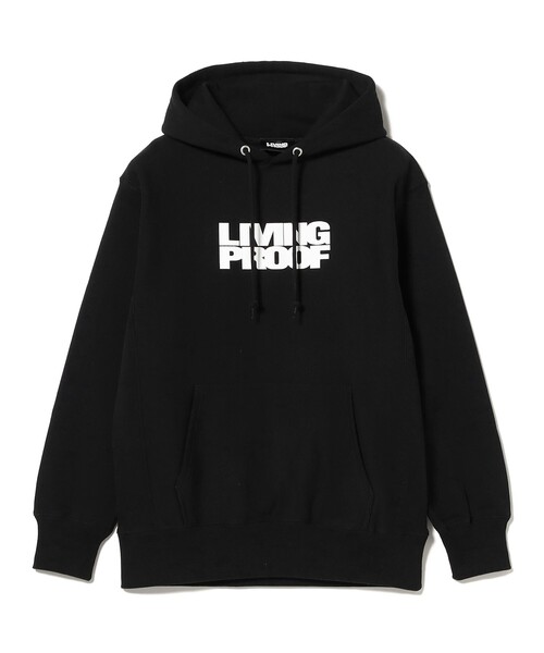 BEAMS T(ビームスティー)の「Living Proof Magazine / LOGO HOODIE(スウェット・メンズ・ブラック/ライトグレー・XL/M/L)」の2枚目の写真