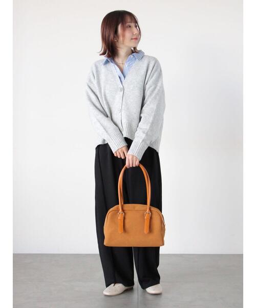 Te chichi TERRASSE（テチチテラス）の「起毛ジャカードVネックショートカーディガン（カーディガン/ボレロ・レディース・サックスブルー/グレー/ピンク/パープル・F）」の11枚目の写真