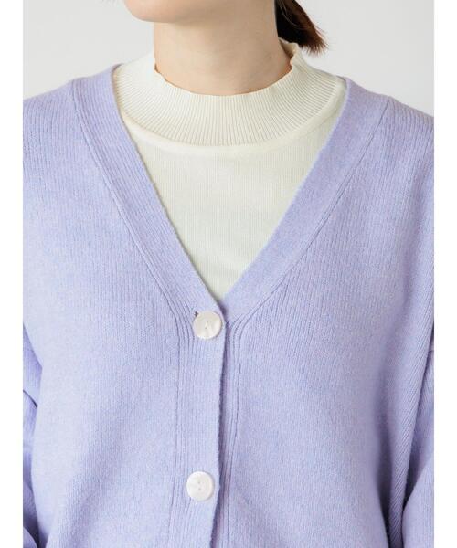 Te chichi TERRASSE（テチチテラス）の「起毛ジャカードVネックショートカーディガン（カーディガン/ボレロ・レディース・サックスブルー/グレー/ピンク/パープル・F）」の19枚目の写真