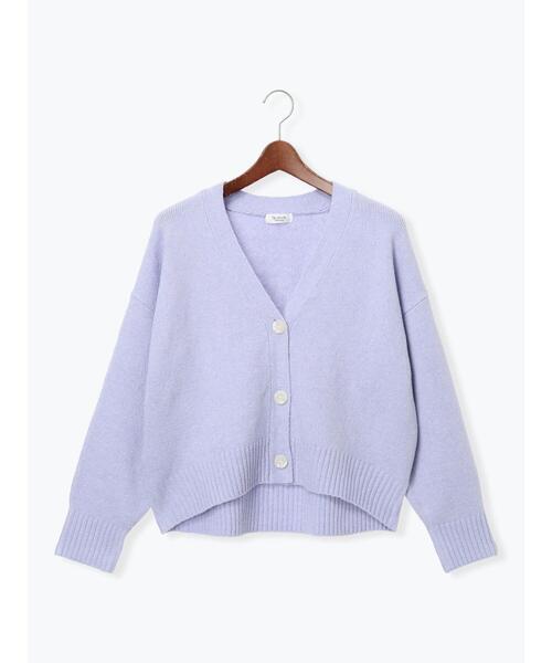 Te chichi TERRASSE（テチチテラス）の「起毛ジャカードVネックショートカーディガン（カーディガン/ボレロ・レディース・サックスブルー/グレー/ピンク/パープル・F）」の22枚目の写真