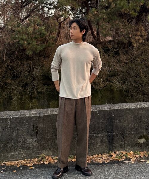 POLYGRAM(ポリグラム)の「ソフトタッチモックネックロングスリーブ - 4COLOR(Tシャツ/カットソー・レディース・ブラック/ベージュ/アイボリー/チャコール・MEDIUM/LARGE/X-LARGE)」の21枚目の写真