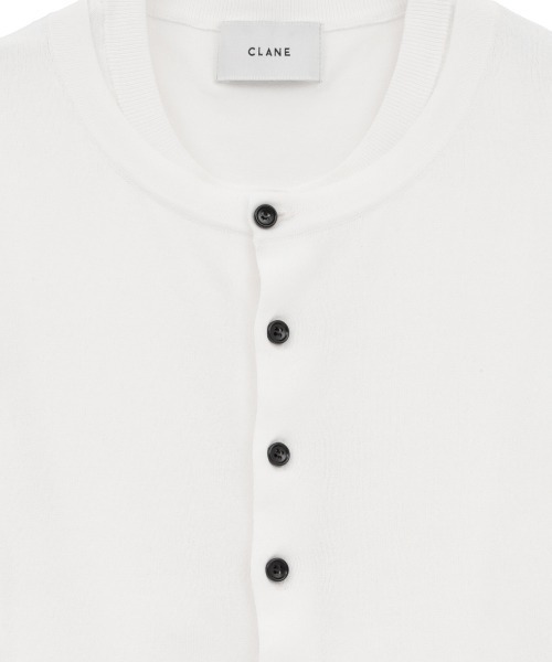 CLANE(クラネ)の「CLANE/クラネ/W LAYERED KNIT CARDIGAN(カーディガン/ボレロ・レディース・ピンク/ホワイト・1)」の4枚目の写真