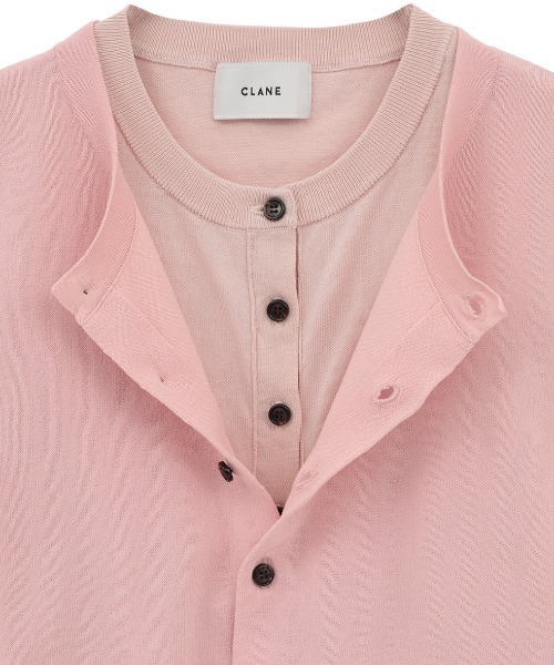 CLANE/クラネ/W LAYERED KNIT CARDIGAN 【公式通販】