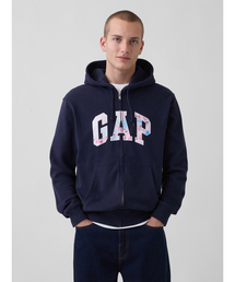 GAP（ギャップ）の「ヴィンテージソフト フレンチテリー SAKURA GAPロゴ ジップアップパーカー（パーカー）」