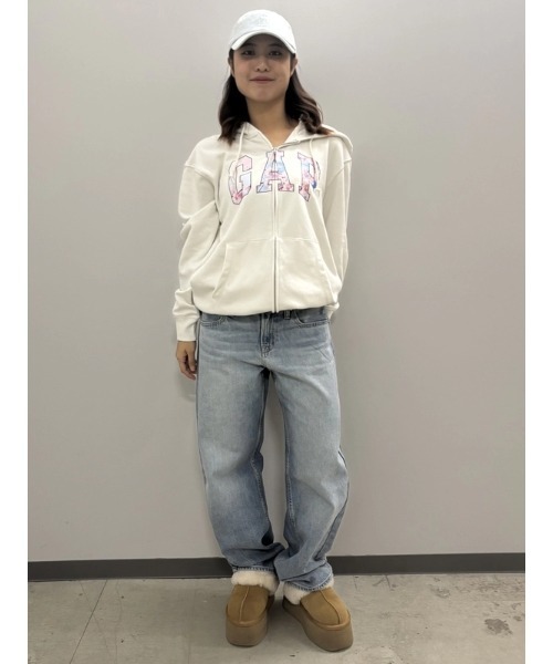 ヴィンテージソフト フレンチテリー SAKURA GAPロゴ ジップアップ