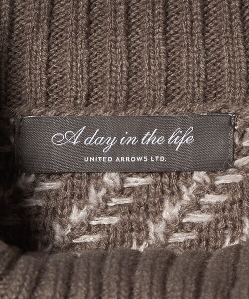 A DAY IN THE LIFE UNITED ARROWS(アデイインザライフユナイテッドアローズ)の「ラメ バイアスジャガード オフタートルニット モカ <A DAY IN THE LIFE>(ニット/セーター・レディース・モカ・FREE)」の12枚目の写真