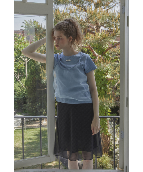 LETERIE（レテリー）の「CHECK MIDE SKIRT_NAVY（スカート・レディース・ネイビー・FREE）」の4枚目の写真